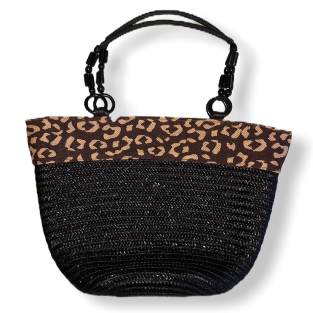 NWOT Kelly & Katie Leopard Print Beach Bag NEW